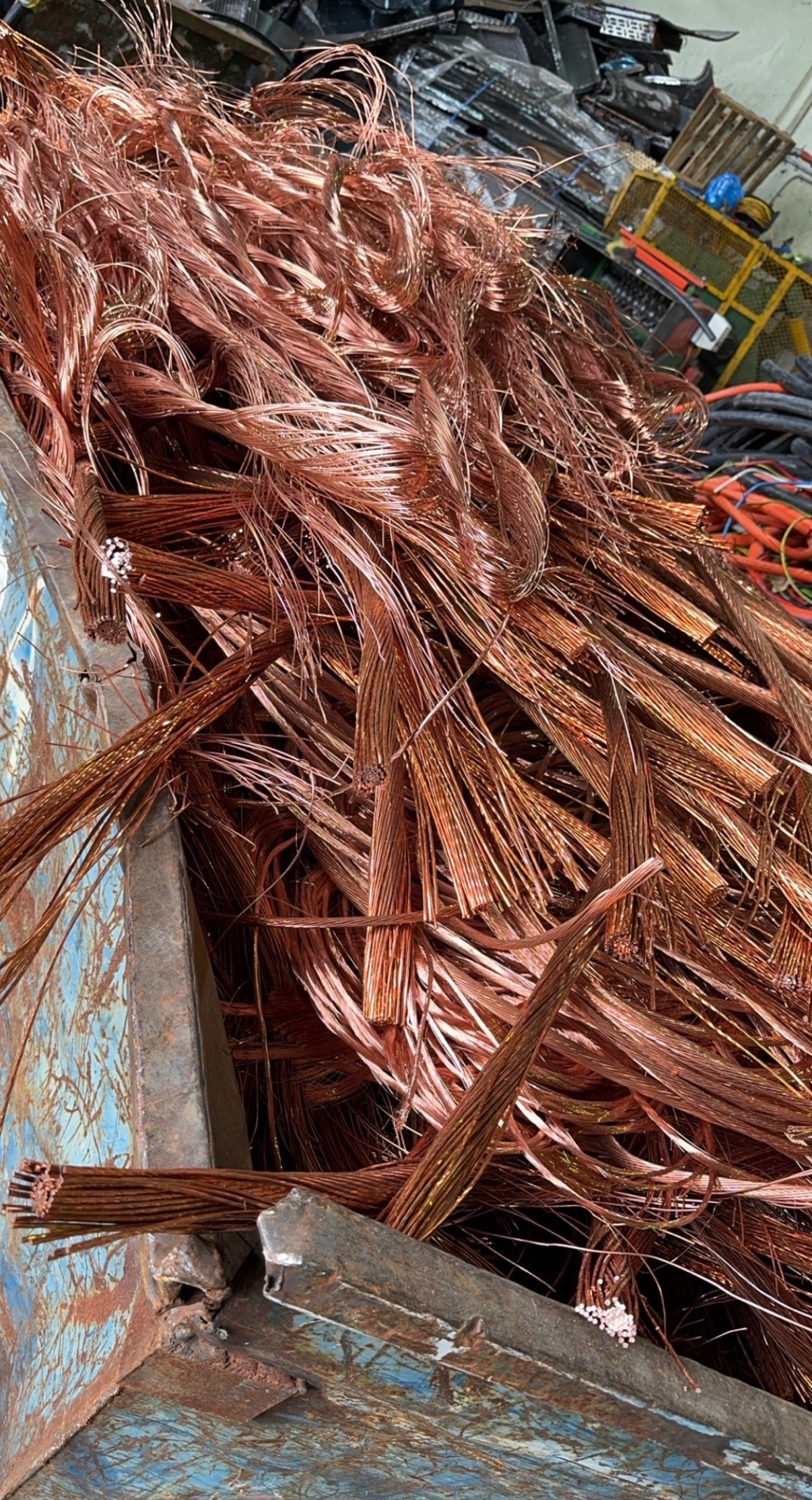 No. 1 Copper example — bare bright copper pipe